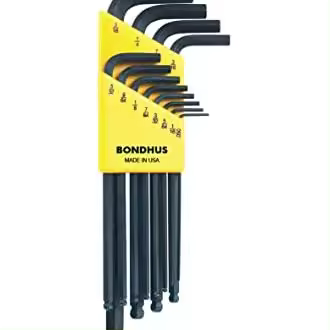 Bondhus 10936 - Juego de 12 llaves en L puntabola Bondhus ProGuard (pulgadas) - 1
