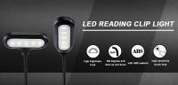 Lámpara LED Mini Para Libros Potenciada Por Batería Tableta Flexible Lectura Portátil Para Dormitorio Luz Nocturna Clip-On - details 0