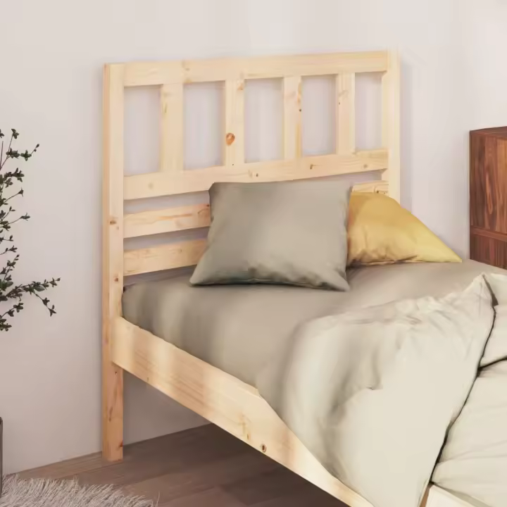 Cabecero de cama madera maciza de pino 96x4x100 cm - 1