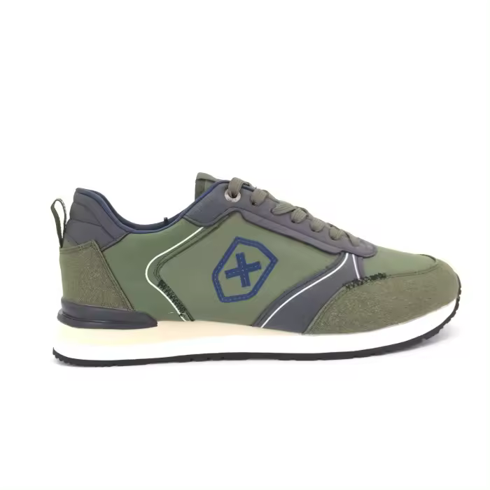 Deportivo Xti para hombre color kaki, mod.140004, Zapatilla estilo casual con cordón y plantilla acolchada - 1
