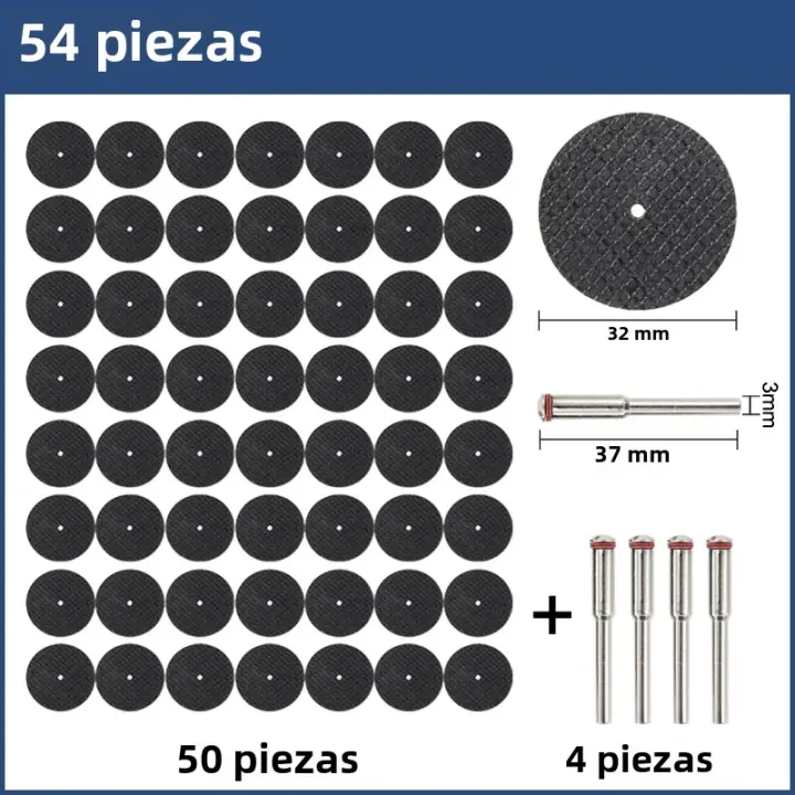 Discos Abrasivos De Corte XCAN 32mm Con Mandril Para Herramientas Rotativas Accesorios Para Dremel Wheels De Molienda Para Metal Cuchilla De Sierra - 1