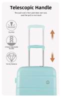Set 3pcs Maletas Rígidas Expandible de Viaje, Cabina Juego Resistente Color Puro con Ruedas de 360º Extraíbles, Trolley Equipaje Light 20+24+28in, Pack Maleta de Moda Estructura Ligera Asa Telescópica - details 8
