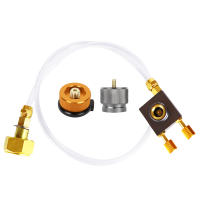 Adaptador De Recarga De Estufa De Gas Para Camping Al Aire Libre Adaptador De Botella De Propano LPG a Burner Plano Metal Manual Para 3-5 Usuarias - details 0