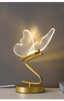 Lámpara De Mesa LED Nórdica Para Iluminación Interior Botón De Encendido Para Dormitorio Sala De Estar Restaurante Decoración De Hogar Mariposa - details 12