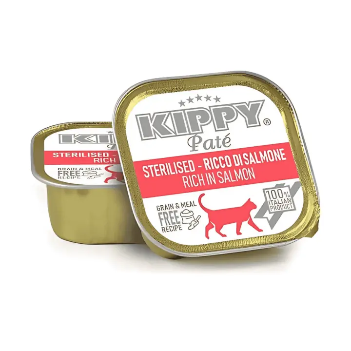 Kippy Paté de Salmón para Gatos Esterilizados – Lata 90 g - 1