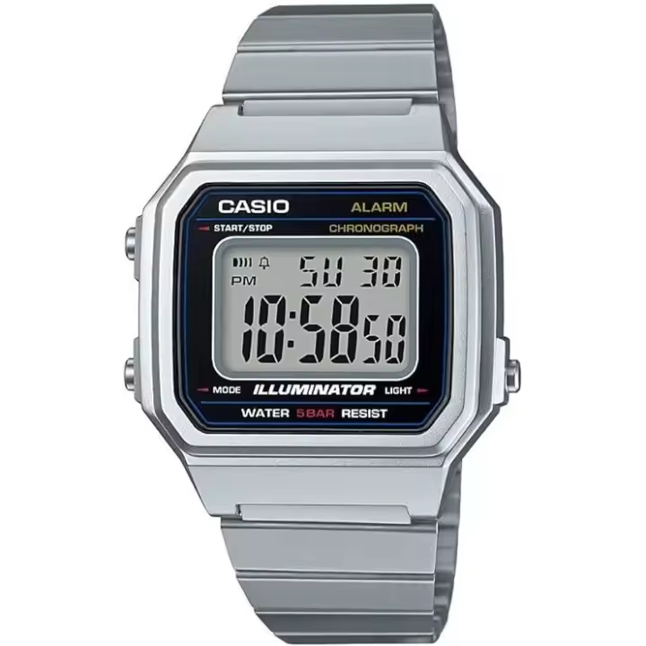 Casio Reloj Digital para Unisex Adultos de Cuarzo con Correa en Acero Inoxidable - 1