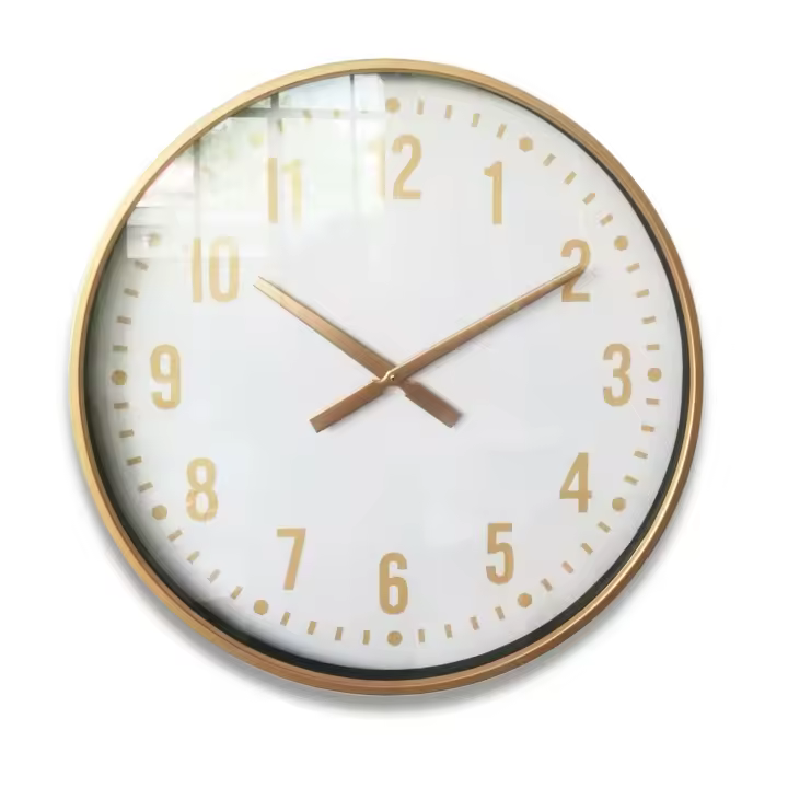 Reloj de Pared Versa Metal Cristal Madera MDF 4,5 x 60 x 60 cm - 1
