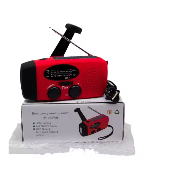 Mini radio de emergencia con función de iluminación - 1