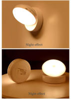 Luz Nocturna LED Con Sensor De Movimiento Y Recarga USB Para Iluminación De Armario Y Cabecera Intelligentemente Inductiva - details 7