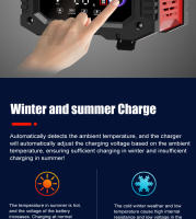 Cargador De Batería Automático Inteligente 12V/24V Para Coche Con Reparación De Pulso Adaptador De Carga Para Agm Gel Wet Lead Acid - details 13