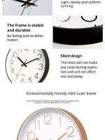 8 Inch Mute Wall Clock Simple Digital Wall Clock Home Decorations Cubic Digital Clock Quartz Wall Clock - details 4