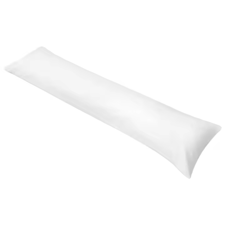vidaXL Almohada corporal para dormir de lado 40x145 cm blanca - 1