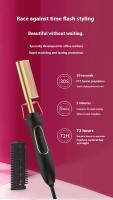 Peine Eléctrico Multifuncional De Cobre Para Rizado Y Rectificación De Pelo Dual Propósito Para Peine Y Permanente - details 12