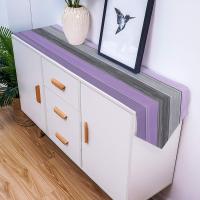 Mantel De Lino Con Estampado De Rayas De Gradiente De Colores Para Comedor Mesa De Televisión Y Entrada Sensación Ceremonial - details 8