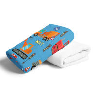 Toalla De Playa Para Niños Con Patrón De Coche De Dibujos Animados Toalla De Microfibra Sin Arena Para Baño Piscina Camping Viajes Absorbente Rápido Lavable Máquina Tamaño Rectangular 100% Poliéster 240gsm - details 6