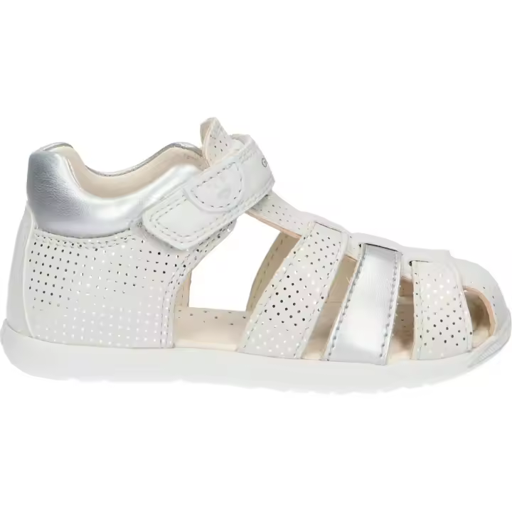 Sandalias de Niña geox B254WB 007NF B SANDAL MACCHIA GIR C1Q1N OFF WHITE-LT SILVER - 1