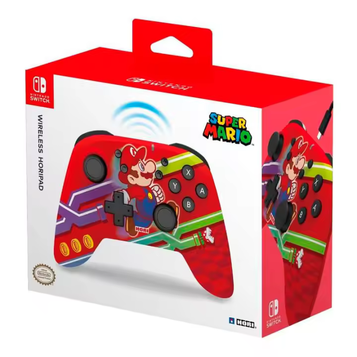 CONTROLLER WIRELESS HORIPAD SUPER MARIO SWITCH - Mando Bluetooth - Nintendo Switch - Hori - 1