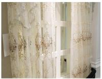 Cortina Decorativa De Bordado Soluble En Agua Europea Para Villa Lujo Cortina De Ventana Con Alta Ocultación Para Sala De Estar Dormitorio Comedor Material Poliéster Estilo Pastoral - details 5