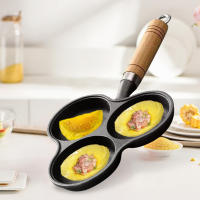 Sartén Para Huevos Y Panqueques Antiadherente De Hierro Fundido Mini Sartén Para Pancakes Y Carne Sartén De Desayuno Sin Tapa Para Cocina a Gas Y Inducción - details 3