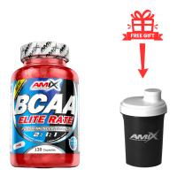 BCAA Elite Rate 120 Cápsulas  Suplemento Deportivo con Aminoácidos  Mejorar la Recuperación  Aumentar la Resistencia  Optimizar el Crecimiento Muscular  AMIX - details 1
