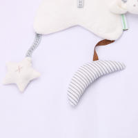 Conejo de peluche con forma de estrella de cinco puntas para bebé, oso giratorio, campana de noche musical, caja de música, campana de cama, juguete para cama de bebé - details 11
