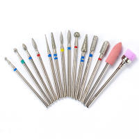 Juego De 14 Piezas De Brocas Para Uñas Con Diamante Accesorios De Manicura Para Pintura De Uñas De Gel Y Arte De Uñas Herramienta De Grabado De Uñas - details 0