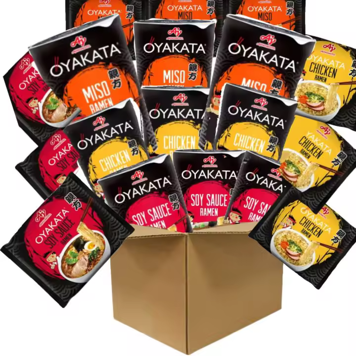 Oyakata Ramen/ Ramen Cup, sabores al pollo/ miso/ salsa soja,  comida Japonesa, fideos instante Japones - 1