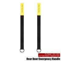 2pcs Cuerda De Emergencia Para Puerta Trasera De Seguridad Para Tesla Model3/Y Botón De Puller Mecánico Manija Accesorios De Coche - details 1
