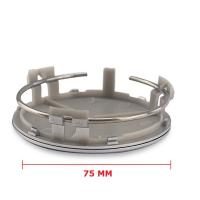 Tapabujes para MERCEDES 75 mm pack 4 UNIDADES Tapacubos Tapones Centro Tapas Ruedas Embellecedor PLATA - details 2