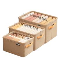 Organizador De Ropa Plegable 1PC Para Armario Almacenamiento De Pantalones Y Juguetes En Cajon Material De Tela No Tejida Tipo Organizador De Armario - details 1