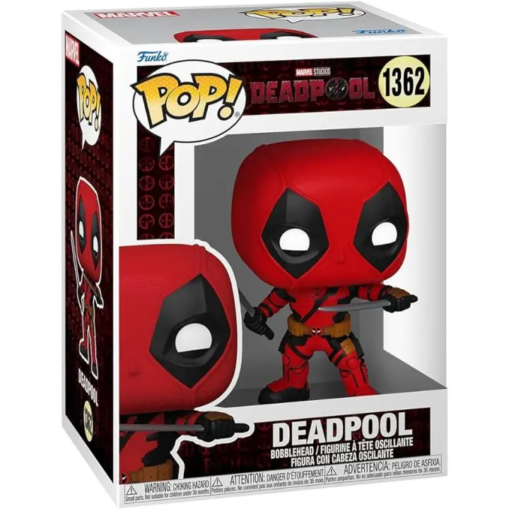 Funko Pop! Marvel: Deadpool & Wolverine - Deadpool - Figura de Vinilo Coleccionable - Idea de Regalo- Mercancia Oficial - Juguetes para Niños y Adultos - Movies Fans - Muñeco para Coleccionistas - MR POPYE - 1
