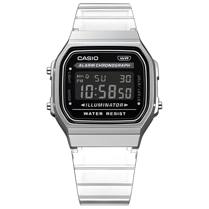 Reloj Digital Unisex Casio A168XES-1B con Alarma y Luz Led - 1
