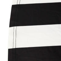 Vestido Maxi Para Mujer Elegante Y Casual En Negro Y Blanco Patchwork Slim De Poliéster Para Otoño Moda Streetwear - details 13