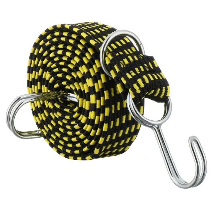 Cuerda De Goma Elástica Para Equipaje Con Gancho Para Bicicletas Y Maletero De Coche Correa De Motocicleta Accesorios De Automóvil - 1