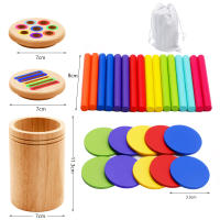 Juguetes Educativos Montessori De Madera Para Niños Juego De Alineación De Colores Y Sorting Con Palos Para El Desarrollo De Las Habilidades Motoras Finas Y Matemáticas - details 5