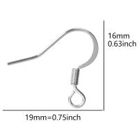 50/100PCS Tenedores De Aretes De Acero Inoxidable Color Plata Para Fabricación De Joyas DIY Gancho De Hierro Para Aretes Suministros De Enlaces - details 25
