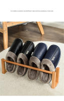 Zapatillas De Casa Para Hombre Y Mujer PU Cuero Suela EVA Talla Grande Cómodas Y Cálidas Zapatos Casuales Para Interno - details 7