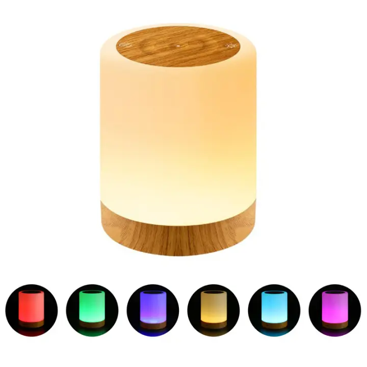 Lámpara de Noche Regulable Táctil Inalámbrica LED de Batería 4 Atenuaciones 3 Brillos Recargable para Niños - 1