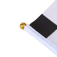 10Pcs Bandera Cuadrada Negra Y Blanca De Alta Calidad Para Carreras Bandera De Automóvil De Polyester Decoración De Deportes - details 7