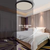 Lámpara LED Moderna 24W Control Remoto Por Alexa Google Siri Luz De Techo Dimmable WiFi Horario RGB+CW+WW Compatible Con HomeKit - details 4