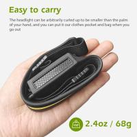 Linterna Frontal LED COB Sensor Recargable Por USB Luz Blanca Impermeable Para Camping Pesca Y Actividades Al Aire Libre - details 13