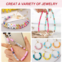 Kit De Hacer Pulseras Con 4800 Piezas De Cuentas De Arcilla Redondas Y Planas En 48 Colores Para Niñas De 8 a 12 Años Regalo Para La Creación De Joyería - details 3