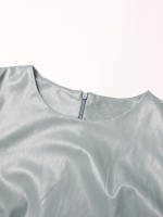 Vestido De Cuero Para Mujer Cuello Redondo Manga Escocesa Cintura Alta Mini Zipper Temperamento Vestido Moda Otoño Para Mujeres - details 6