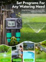 Temporizador De Riego Insoma 2-zona Para Jardín Y Césped Controlador De Irrigación Ahorro De Agua IPX5 Timer Programable Para Manguera Sistemas De Riego Por Goteo - details 7