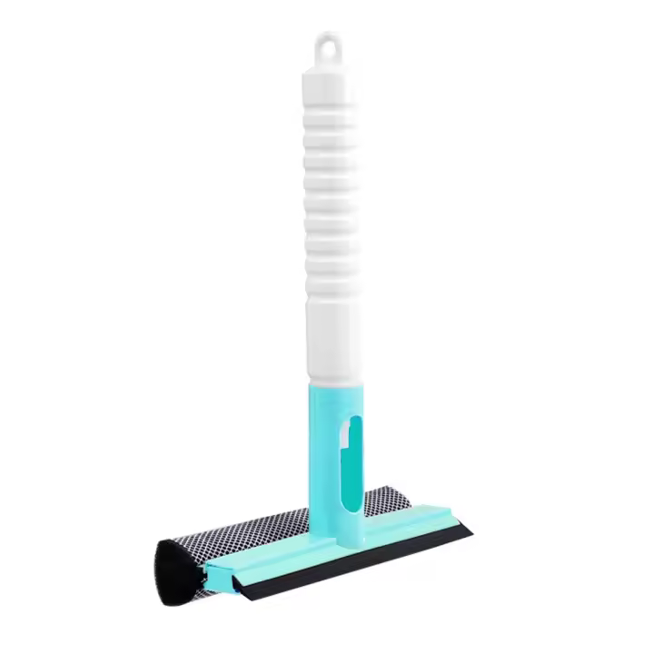 Cepillo De Limpieza De Ventanas 3 En 1 Con Botella De Agua Escobilla Para Vidrio Herramienta De Limpieza Doméstica Multifuncional Colgable Verde Blanco Rosa - 1