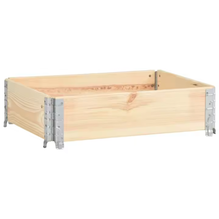 vidaXL Arriate de madera maciza de pino Dimensiones 60 x 80 cm,  80 x 120 cm,  50 x 100 cm y mas - 1