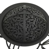 vidaXL Brasero con atizador acero 49 cm - details 4