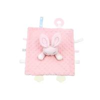 Toalla calmante para bebés con diseño de animales de dibujos animados, de silicona, masticable y suave. MOV,La toalla de confort para bebés puede ser importada, muñeca, bebé, dormir, juguete de mano de peluche - details 12