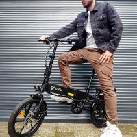 Bicicleta  Electricos Adultos Plegable Freestyle DYU A1F Pro, motor de 250W, BateríA De Bicicleta EléCtrica 48V 7.5Ah, neumático 16 pulgadas, velocidad máxima de 25km/h, alcance máximo de 40km, frenos de disco delanteros y traseros, pantalla LCD Ebike - details 5