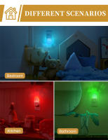 Luz Nocturna Cambio De Color Que Se Entraña En La Pared Para Niños Con Sensor De Atardecer a Medianoche Para Decoración De Baño Regalo - details 8